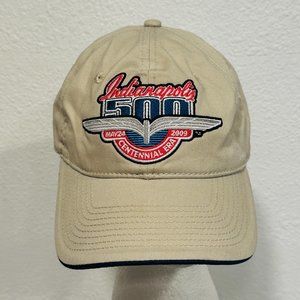 Brickyard INDIANAPOLIS 500 Hat Cap 2009 Centennial Era Beige Embroidered Logo OS